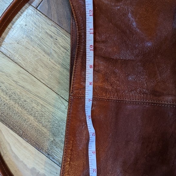 Brown Leather Gianni Conti shoulder bag - Picture 10 of 12